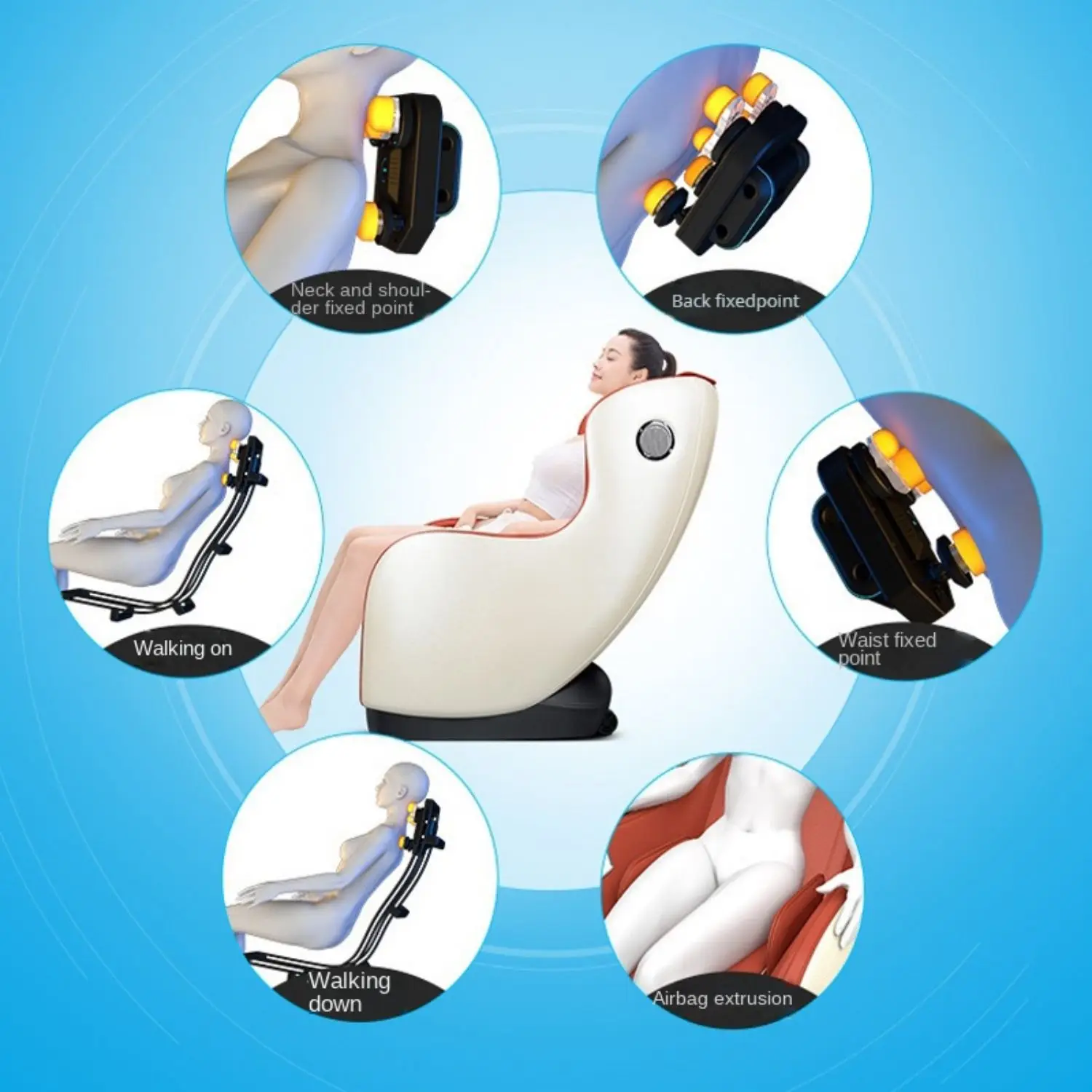 leisure full body electric Heating Massage Chair Massage fully Automatic Home Space eightlessness SL track massage chair sofa