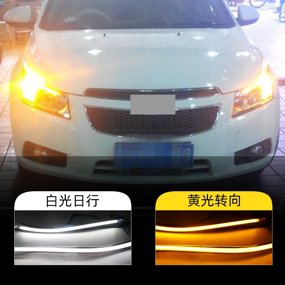 

For Chevrolet Cruze Installation of LED tear eye daytime running light eyebrows on headlights 09-14