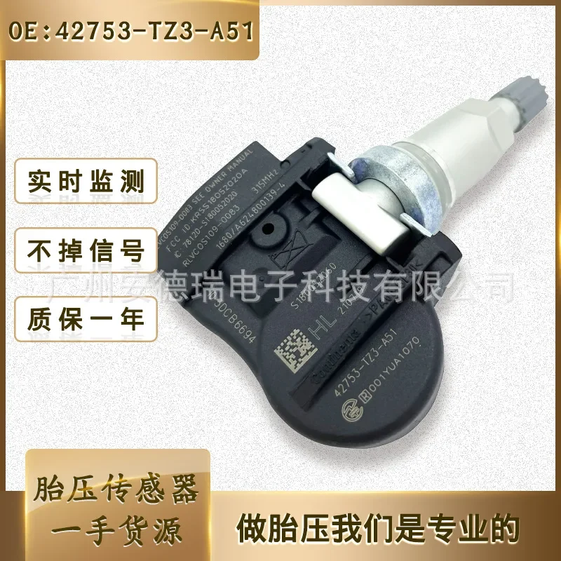 1pc sensor TPMS Tire Pressure Sensor for Honda Acura 42753-TZ3-A51 2015-2020