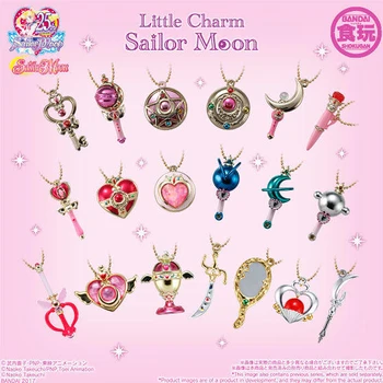 Bandai Gashapon Sailor Moon transformador varita mágica caja huevo teléfono móvil cadena colgante figura juguetes
