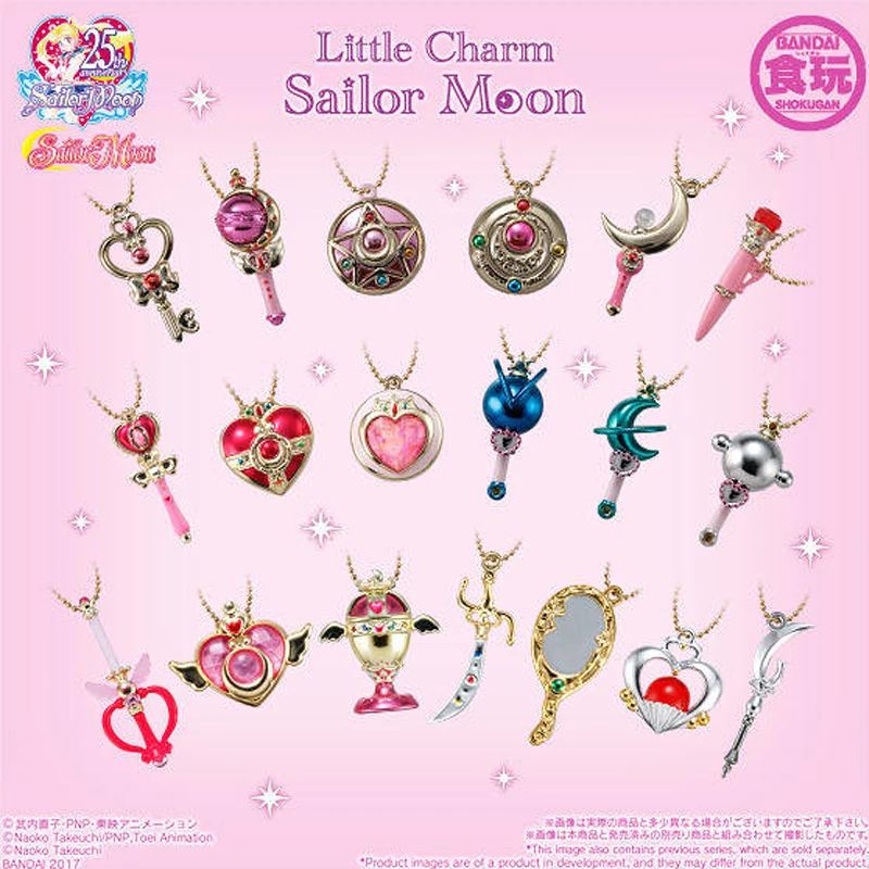 Bandai Gashapon Sailor Moon Transformer magiczna różdżka pudełko jajko łańcuszek do telefonu komórkowego wisiorek rysunek zabawki
