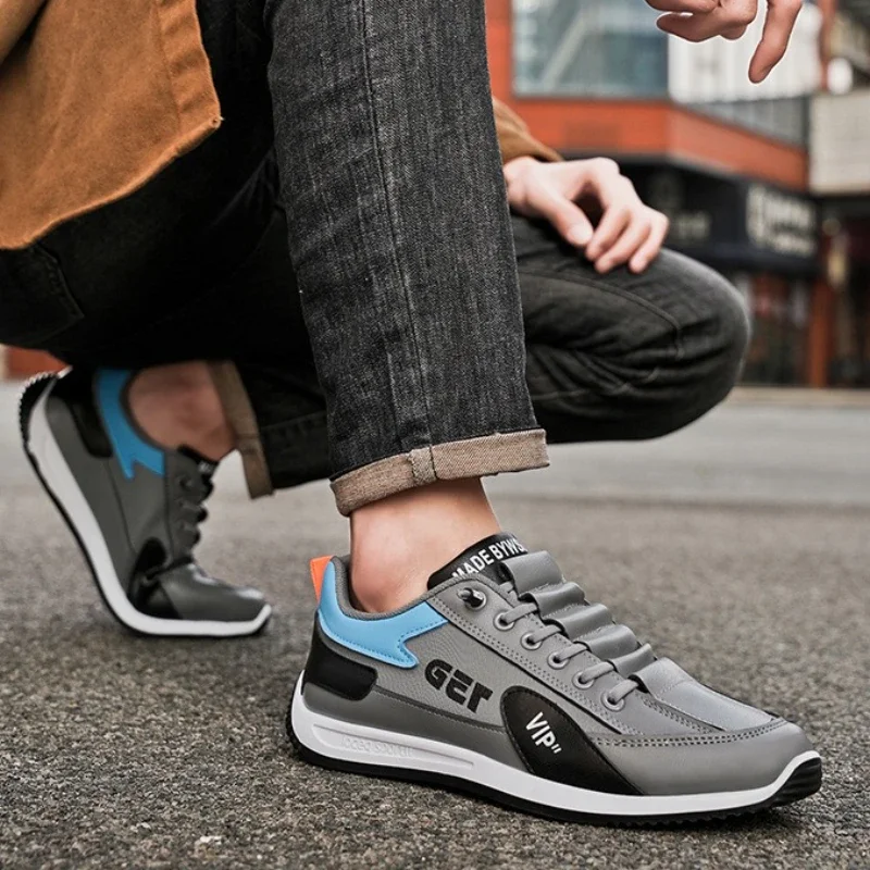 Кроссовки на шнуровке, мужская новая модная повседневная обувь, кроссовки без шнуровки, легкая спортивная обувь, универсальная модная спортивная обувь1