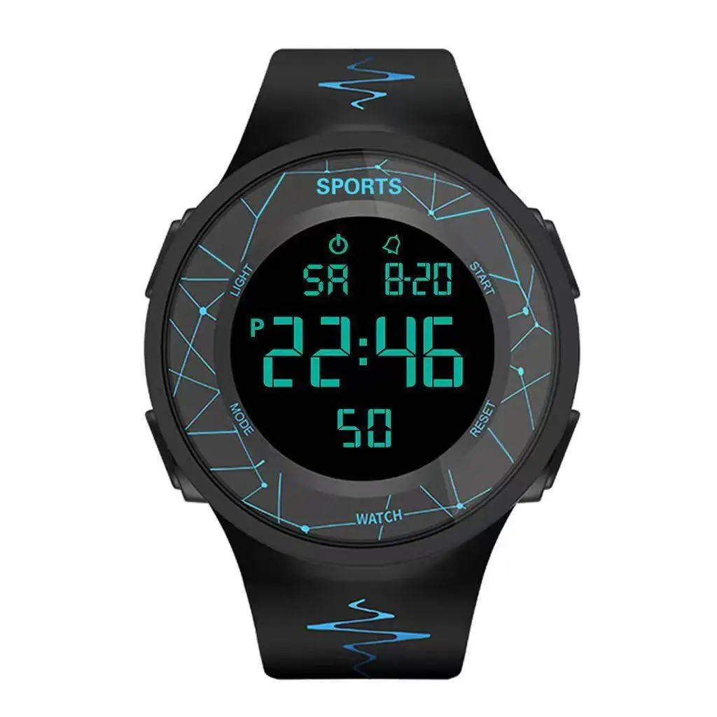 Waterproof luminous electronic watch for men, trendy and simple for women, junior high school students, teenagers, children,