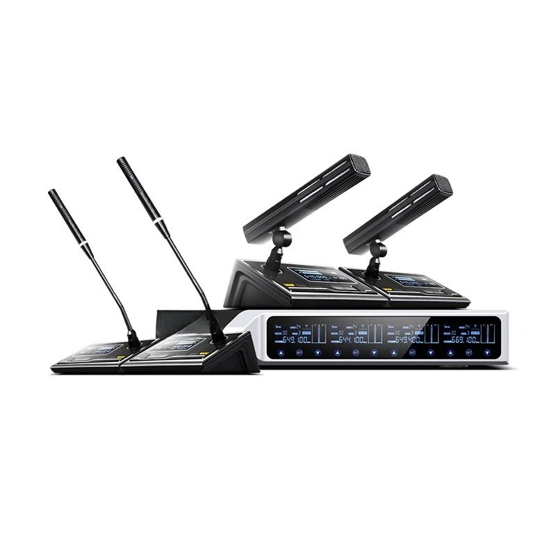 

Professional conference microphone, wireless microphone, hand in hand conference dedicated one-to-four omnidirectional type