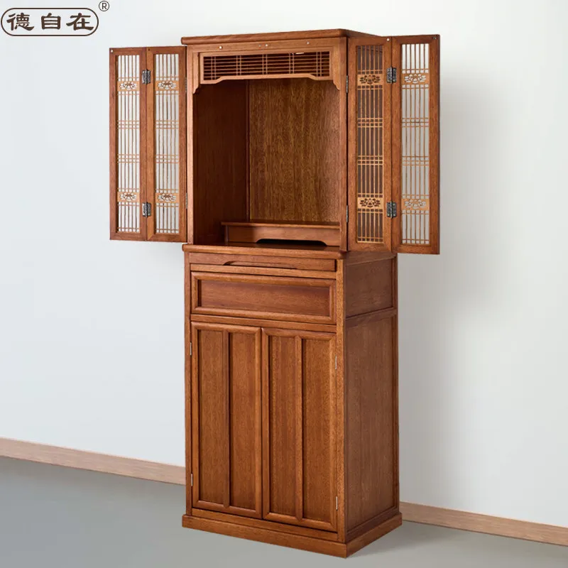 CX solid wood shrine offering table shrine for home use new Chinese vertical cabinet simple shrine