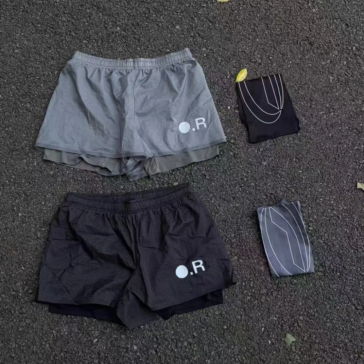 Optimist Runners Running Cross Country Lightweight Double Compression Fitness Training Shorts
