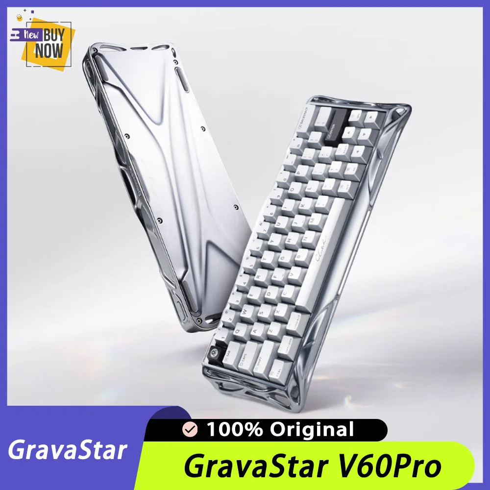 GravaStar V60Pro Aluminium Alloy Magnetic Switch E-sports Keyboard RT0.005 8K Gasket Gaming Keyboard Low Delay PC Gamer Gifts