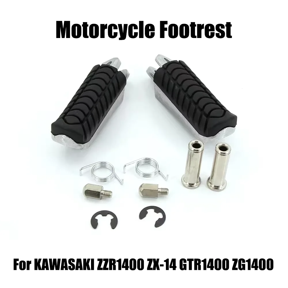 

For Kawasaki ZG1400 GTR1400 ZZR1400 ZX-14 ZX14 ZG 1400 GTR 1400 ZZR 1400 ZX 14 2006-2020 Motorcycle Front Footrest Foot pegs