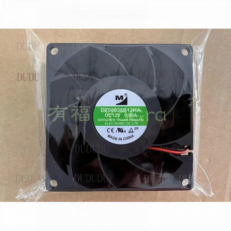 D  1X 2-pin dual ball high air volume industrial fan 8038 12V 0.90A 10.8W 6200RPM