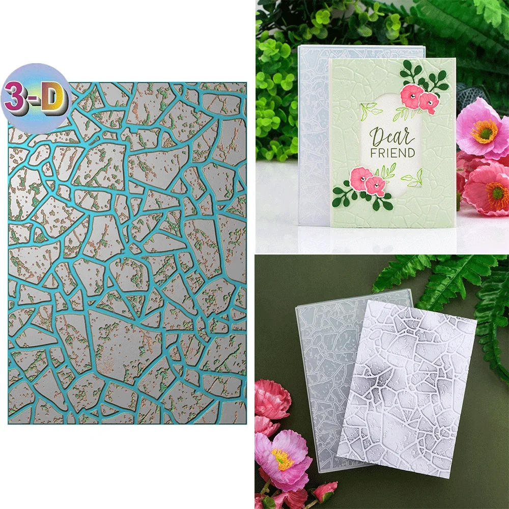 Pedal zu Metall mit dem Stein-3D-Prägeordner für Kartenherstellung und Scrapbooking – langlebiger Kunststoff, einfache Prägung – perfekt