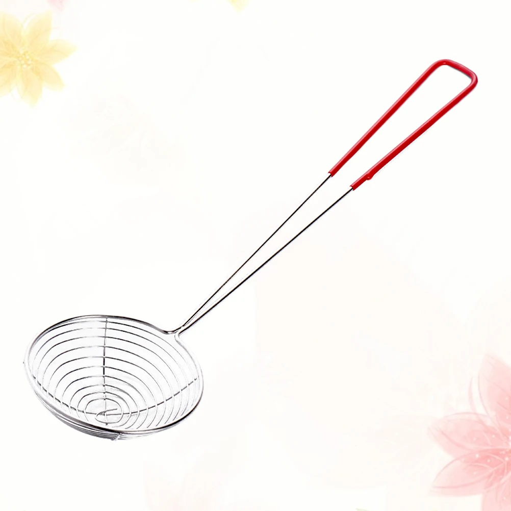 

6pcs Stainless Steel Bubble Tea Filter Colander Strainer Skimmer Long Handle Fryer Kitchen Gadget Deep Fry Strainer Boiling