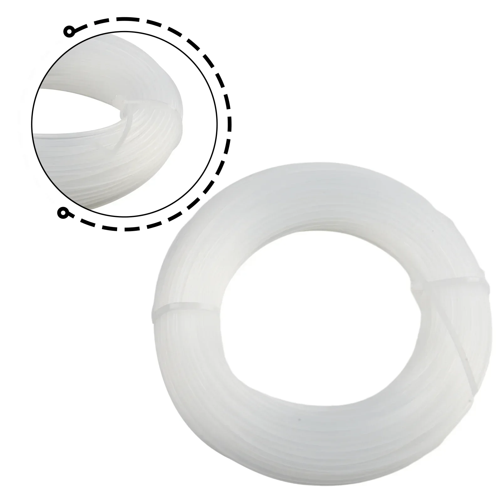 High Quality Nylon White 1 Roll Brand New Cutting Lines Round Garden Grass Practicall Replacement Care Cord Wire