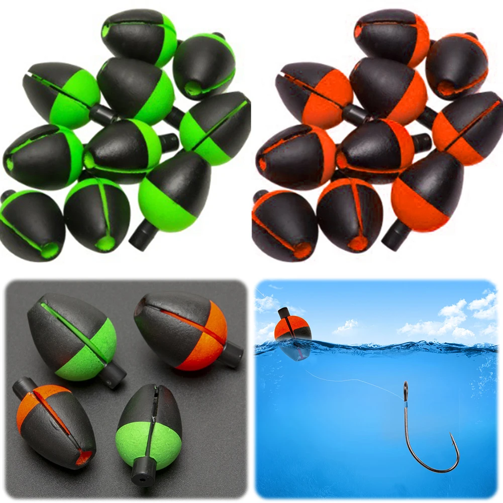 10Pcs High Buoyancy Fishing Floats Compact Pike Floats Adjustable Fishing Bobbers Fishing Floats Bobbers for Bass Trout Pike