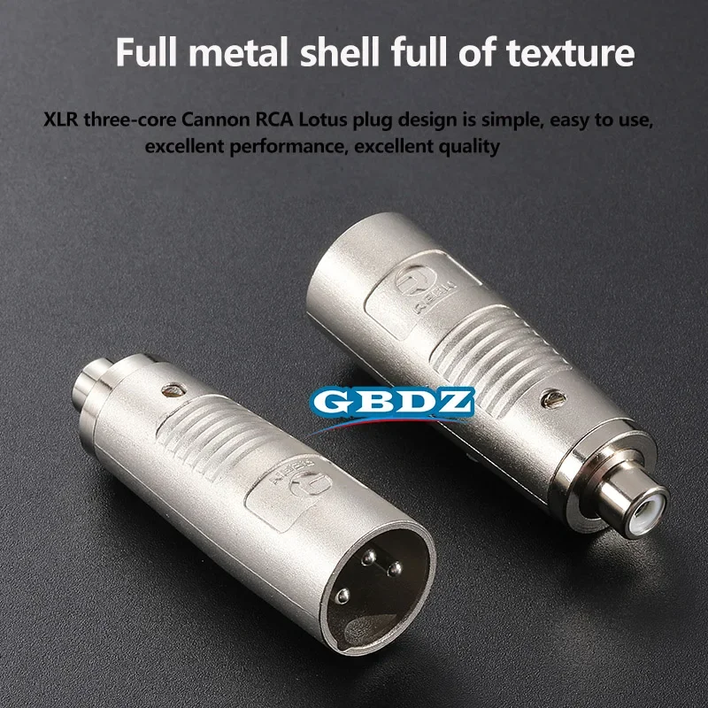REAN Audio Video Conversion Adapter RCA Female to XLR Male Adapter Converter Phono to Balanced Audio Connector