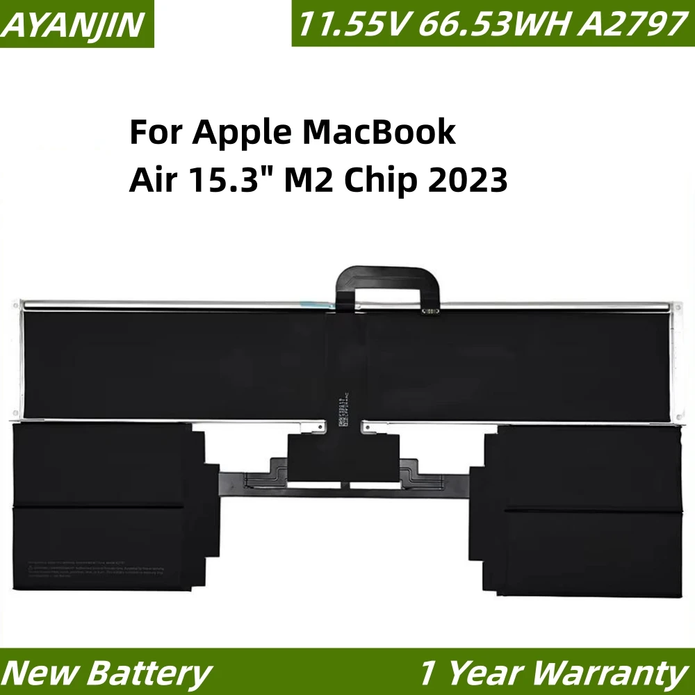 

New 11.55V 66.53WH/5760mAh A2797 Laptop Battery for APPLE MacBook Air 15.3" M2 Chip 2023 A2941