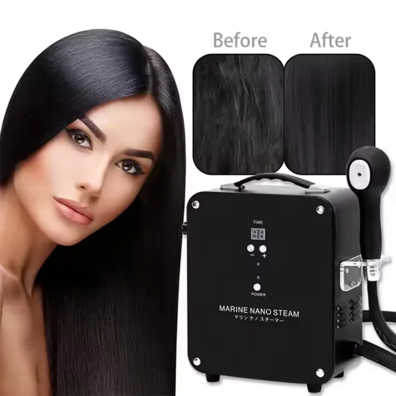 Hair Steamer with Blue Light & Micro Mist Scalp Care Ultrasound/Nanometer Deep Conditioning Hair Steamer