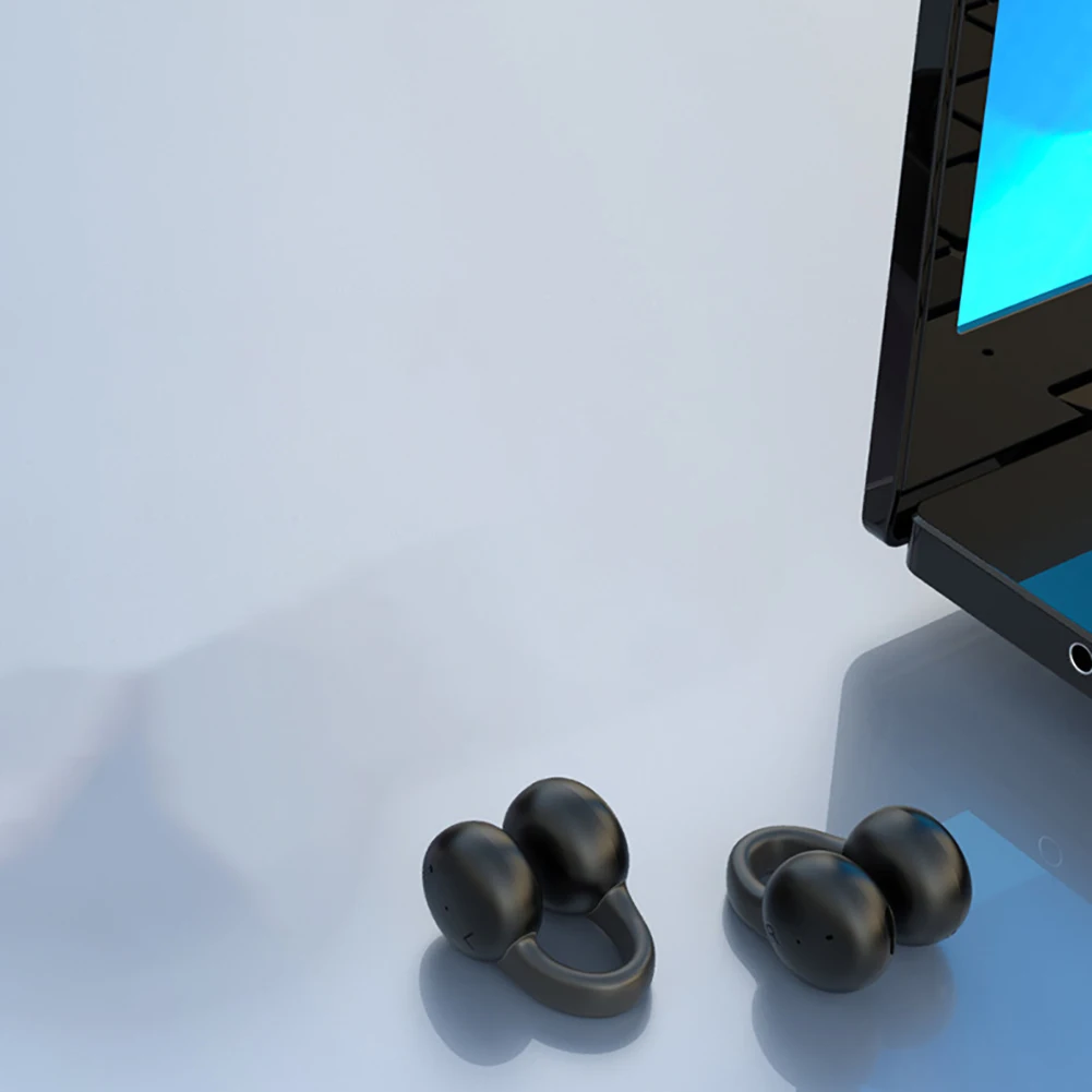 JM07 Wireless Earbuds Noise Canceling Open Ear Headset Stereo Headphones For Phone Computer Laptop Tablet