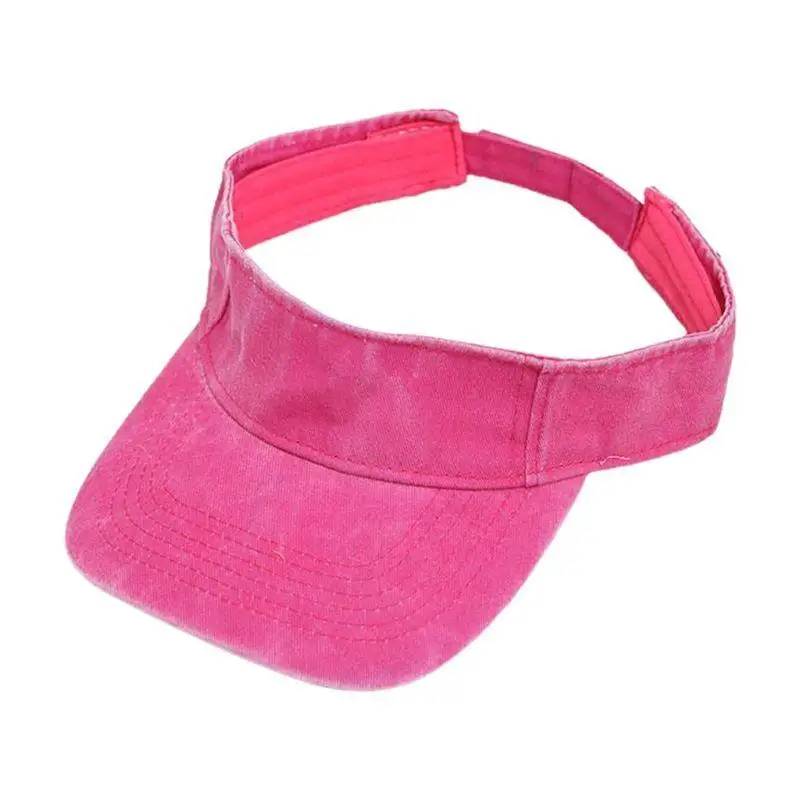 R1WE النساء غسلها الدنيم القطن فارغة قبعة بيسبول خمر بلون الصيف في الهواء الطلق الرياضة واقية من الشمس منحني قناع قابل للتعديل #3