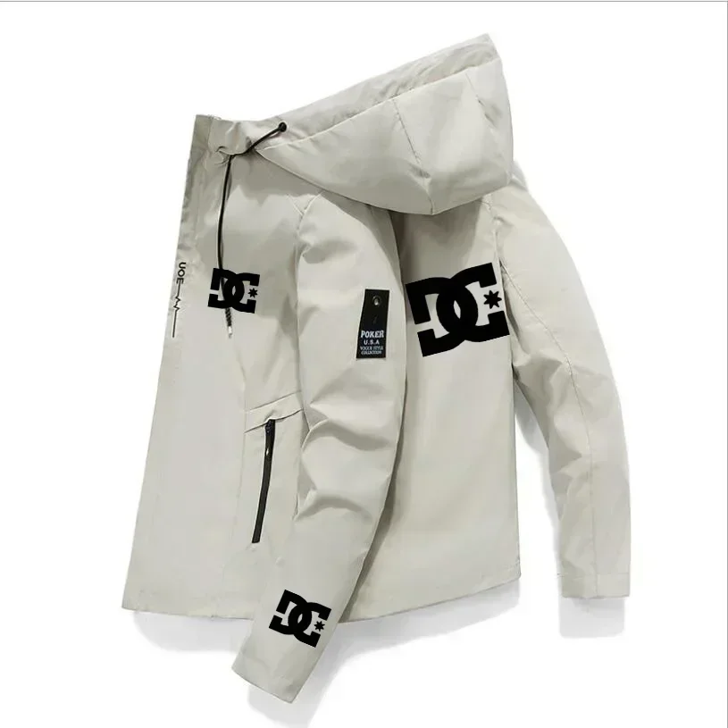 

Spring and Autumn Men's Daily Casual Sports Outdoor Jogging Windproof and Water-resistant Windbreaker with Hood Jacket