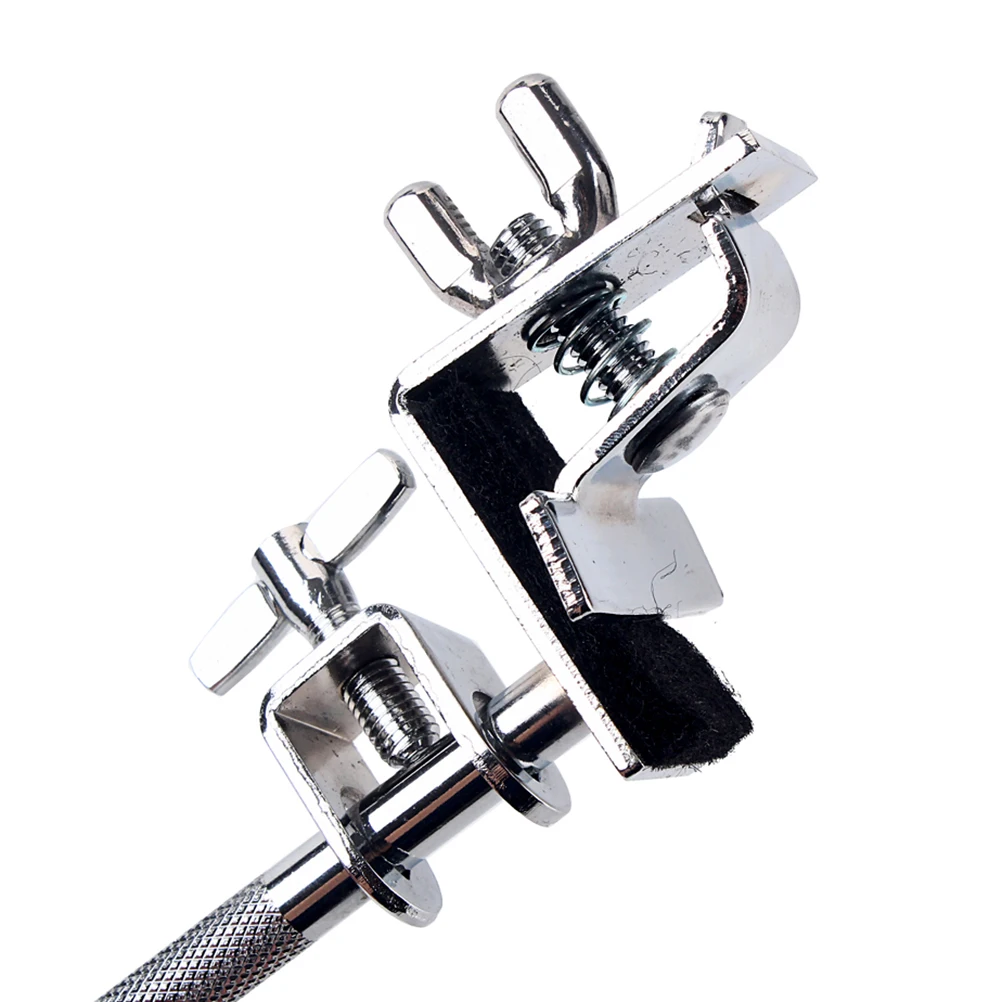 

Professional Drum Cowbell Clamp Wc51 Silver Sturdy Adjustable Mount Bass Drum Optimal Playing Position Multi Functional Tool