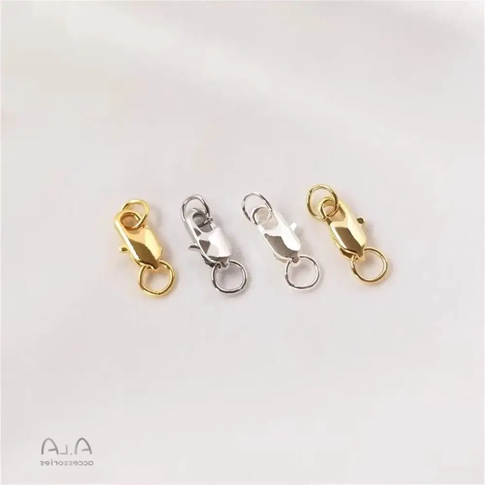 

14K plated gold Color DIY color preservation accessories Korean fish tail buckle spring buckle lobster buckle DIY materials