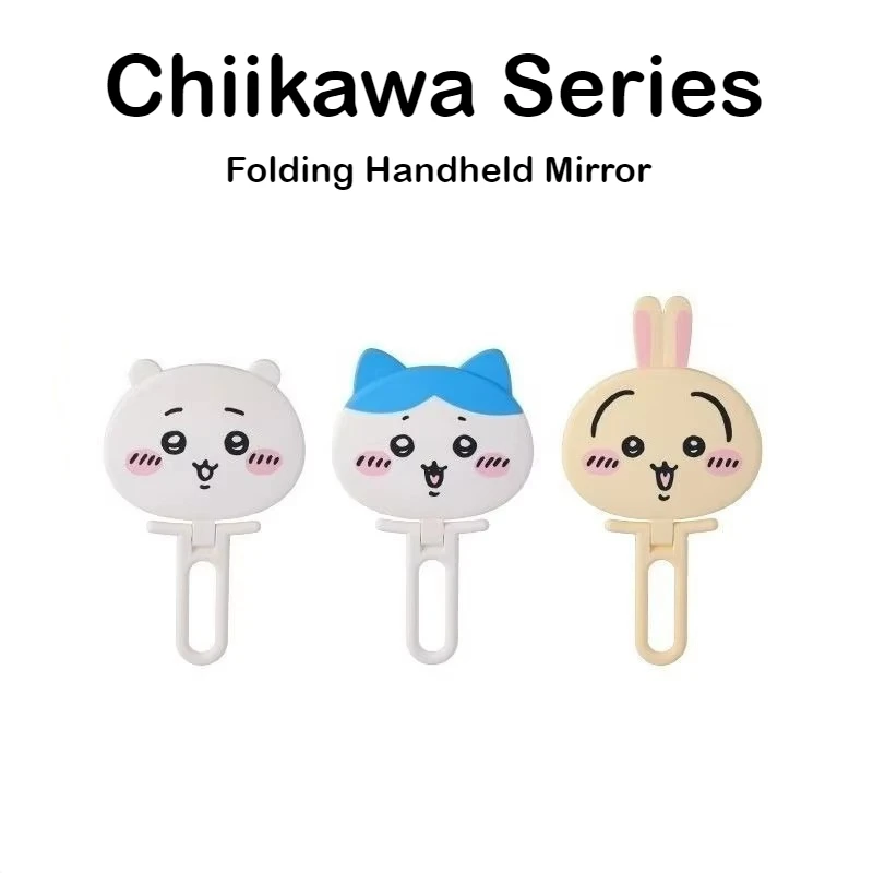 

MINISO Chiikawa Mirror Usagi Cute Series Cartoon Folding Hanging Handheld Mirror Going Out Portable Make Up Girl Creative Gift