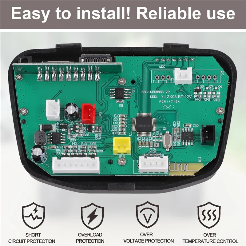 Integrated Controller YJ-ZK08-BT-12V Central Control Console Motherboard For Children' S Electric Vehicle