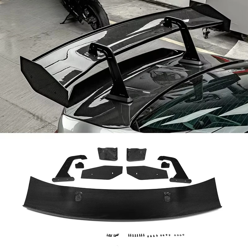

Dry Carbon Fiber Rear Trunk Spoiler Wing for M2 M3 M4 G80G82G87 2345Series Universal Rear Swan Neck Trunk Wing Splitter