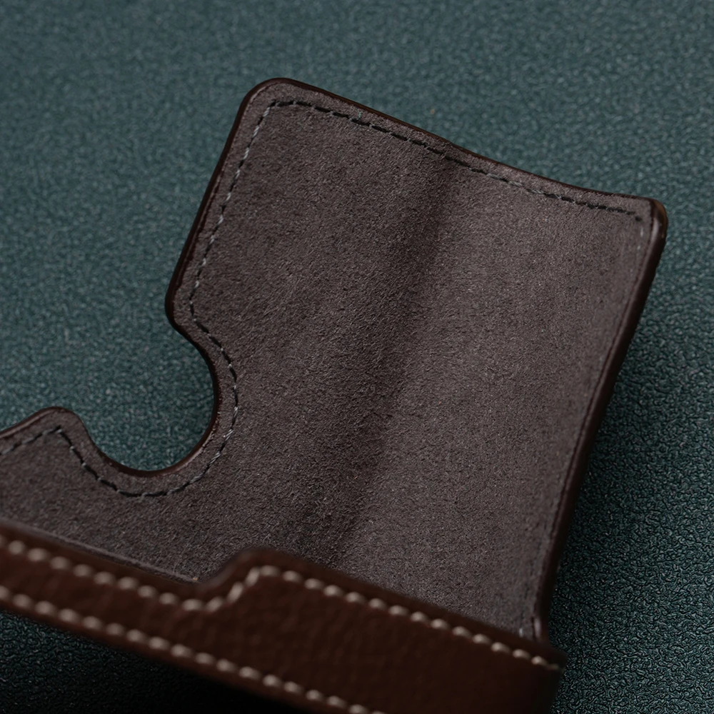 Etui na aparat Nikon ZF w stylu retro, z prawdziwej skóry, na pół aparatu, torba na aparat ZF, etui z prawdziwej skóry, pokrowiec na aparat, pudełko na aparat.