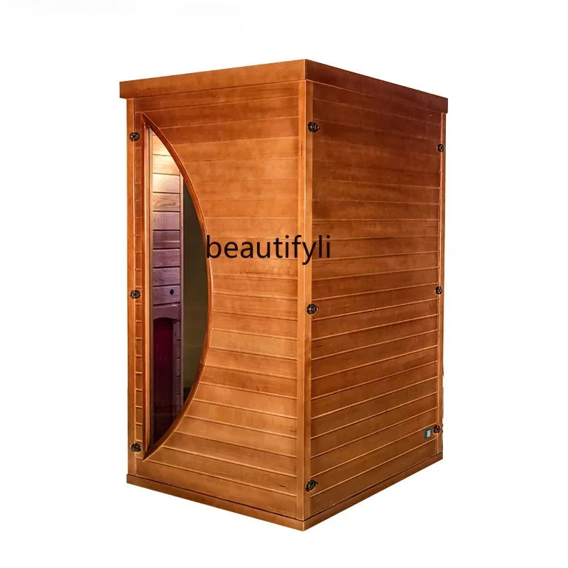 Steam room Household and commercial wood sauna, bath box Single double sweat sauna