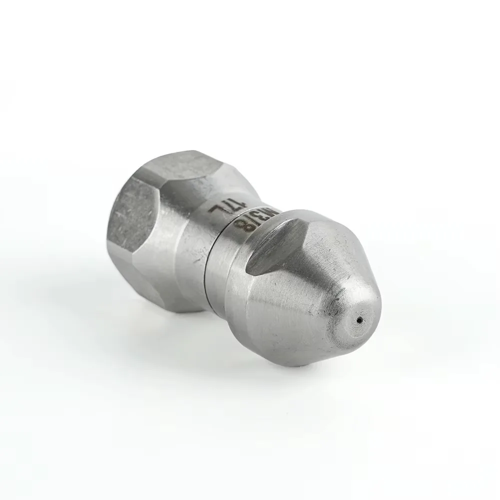 High Pressure Pagoda Sewer Nozzle 17L 7 Holes 1 Front 6 Back, 1/2