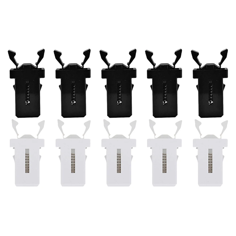 

10 Pcs Pressure Clamp Garbage Replacement with Cover Press-type Lock Push Latch Plastic Bin Repair Can Buckle