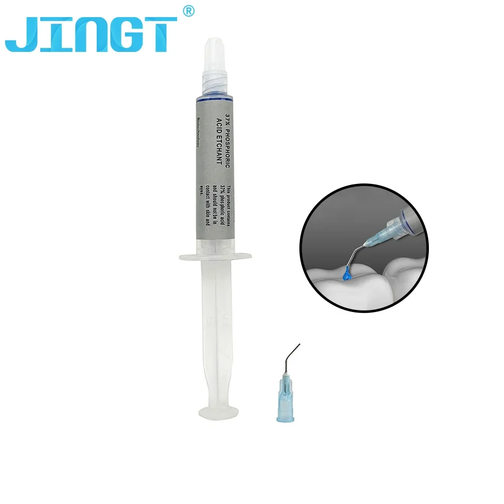 JINGT Dental Etchant Acid Etching Gel Dentex Light Cure Bond Adhesive Composite Resin Bonding Agent Total Etch Teeth Glue 5ml