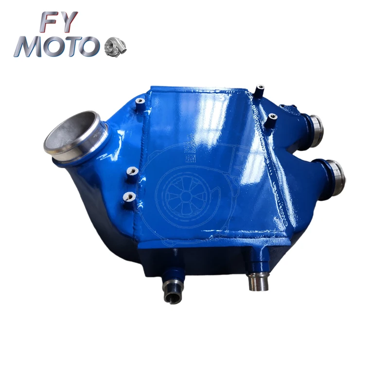 Baking Paint Blue M PERFORMANCE Charge Air Cooler For BMW S55 F80 F82 F83 M3 M4 2014+