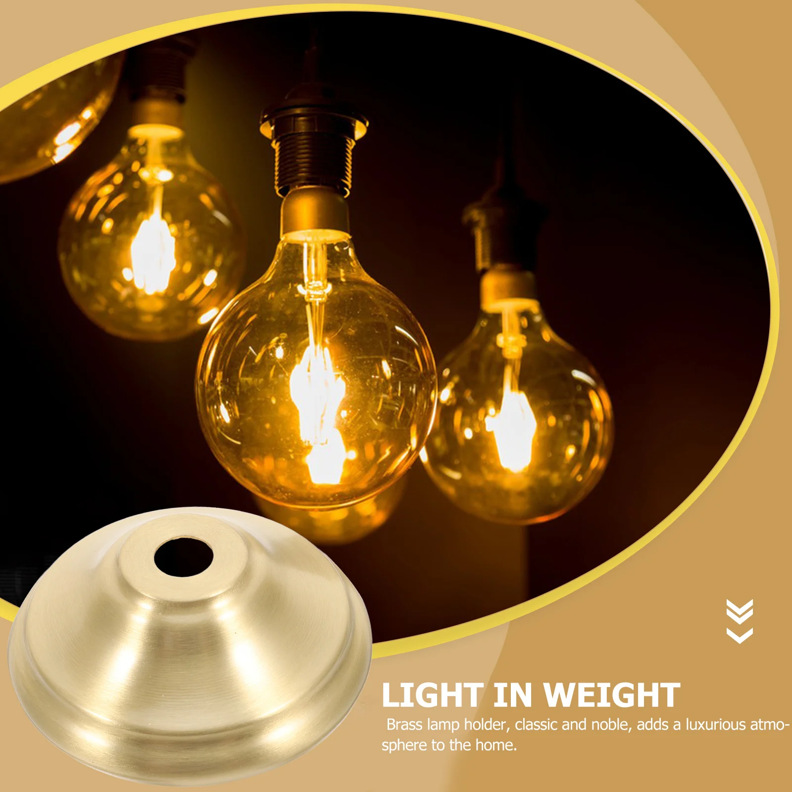 

Pure Copper Lamp Holder Cup Brass Decorative Finial for Modern Table Floor Lamps Light Fixture Replacement DIY Lamp Shade