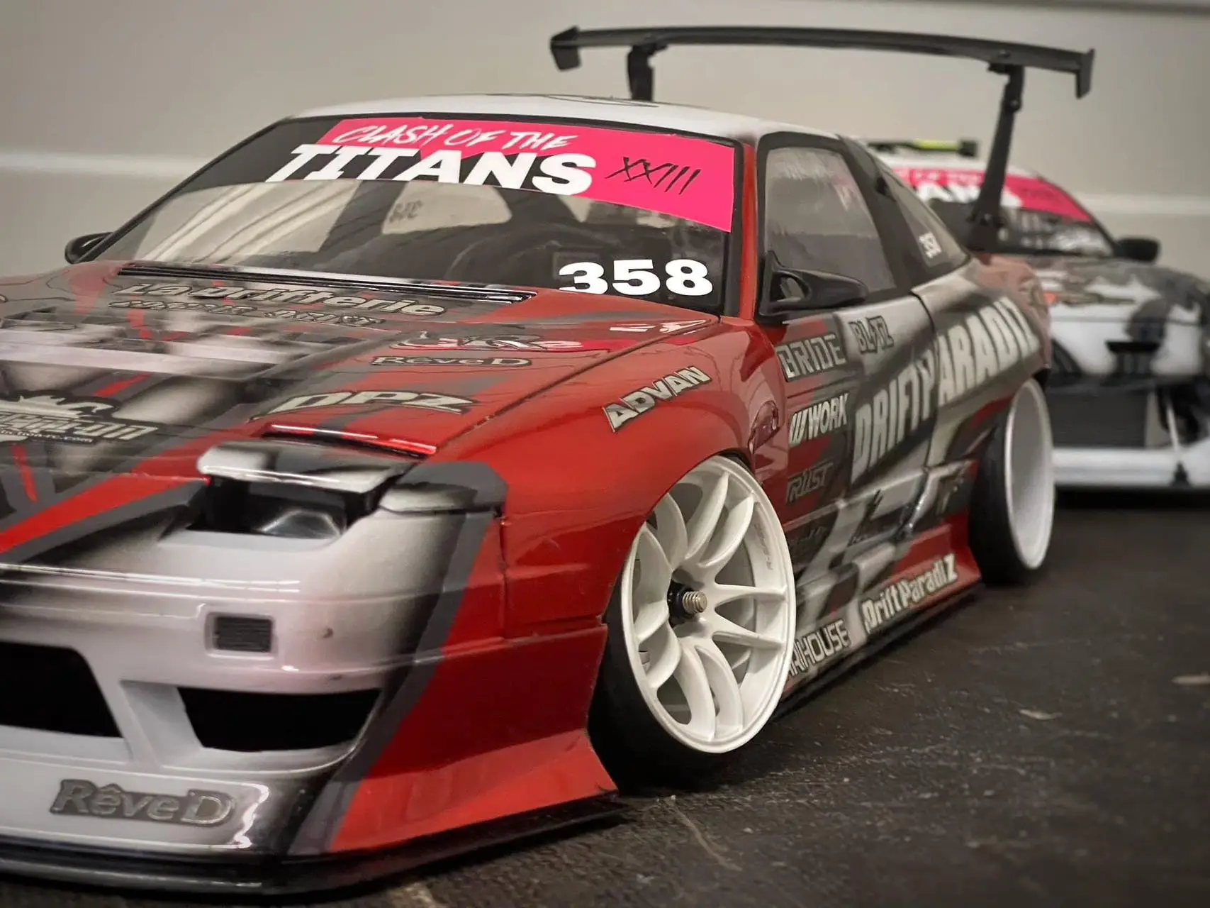 Addiction Niss*n 180SX D-MAX Clear Body 1/10RC drift model car AD-HB12