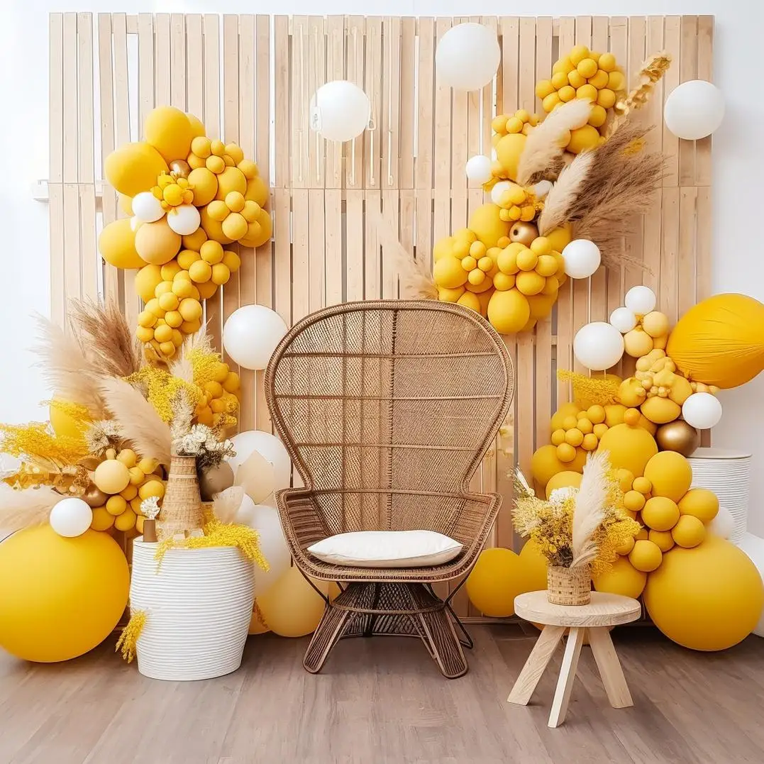 163pcs Set Latex Balloon Hanging Swirls Baby Shower Party Hanging Swirls Decor Hanging Swirl Decorations