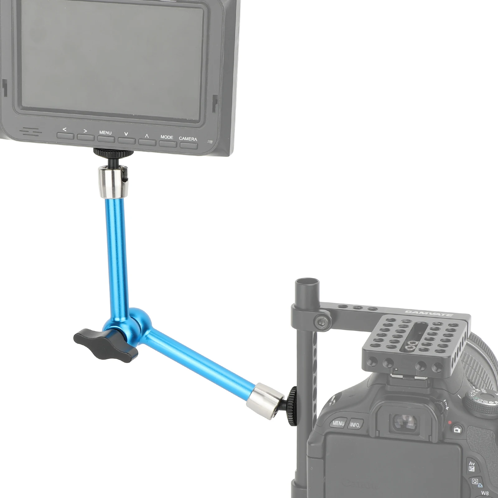 CAMVATE 11 Zoll Magic Arm mit Kugelgelenken und Schuhadapter-Verlängerungsarm für Monitorlicht-Mikrofonzubehör