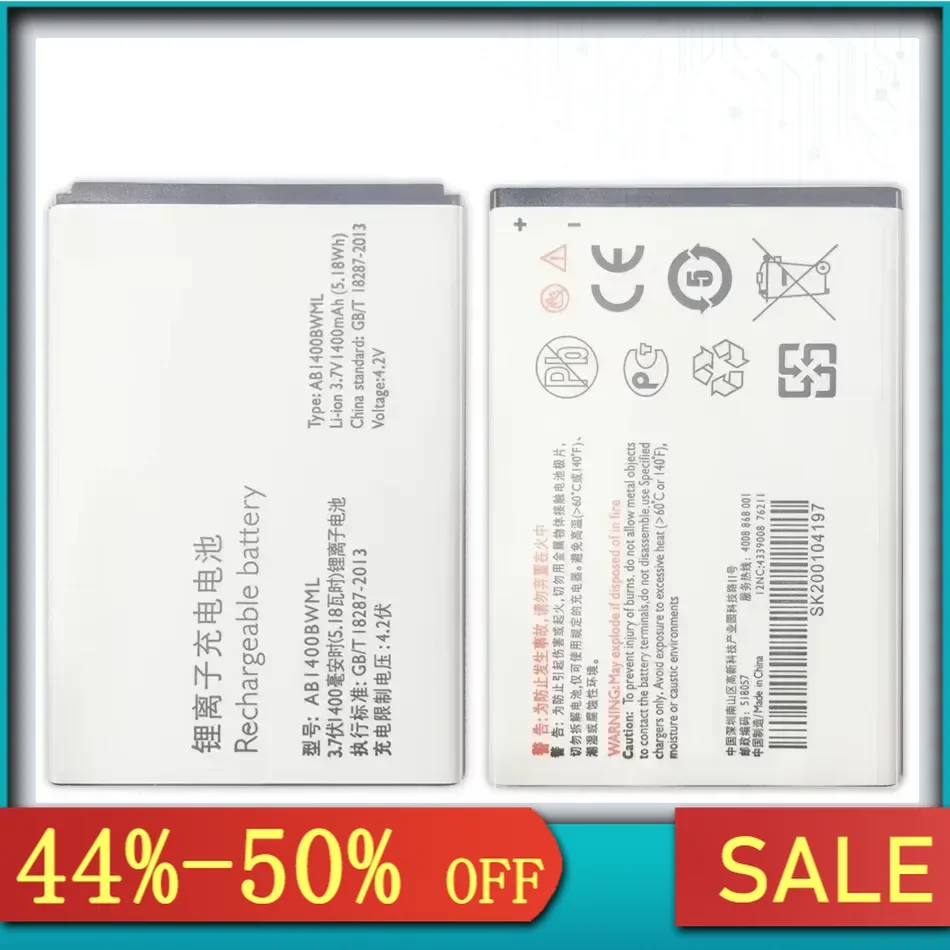 Replacement Battery For Philips Xenium S301 S308, AB1400BWML, 1400Mah, Mobile Phone