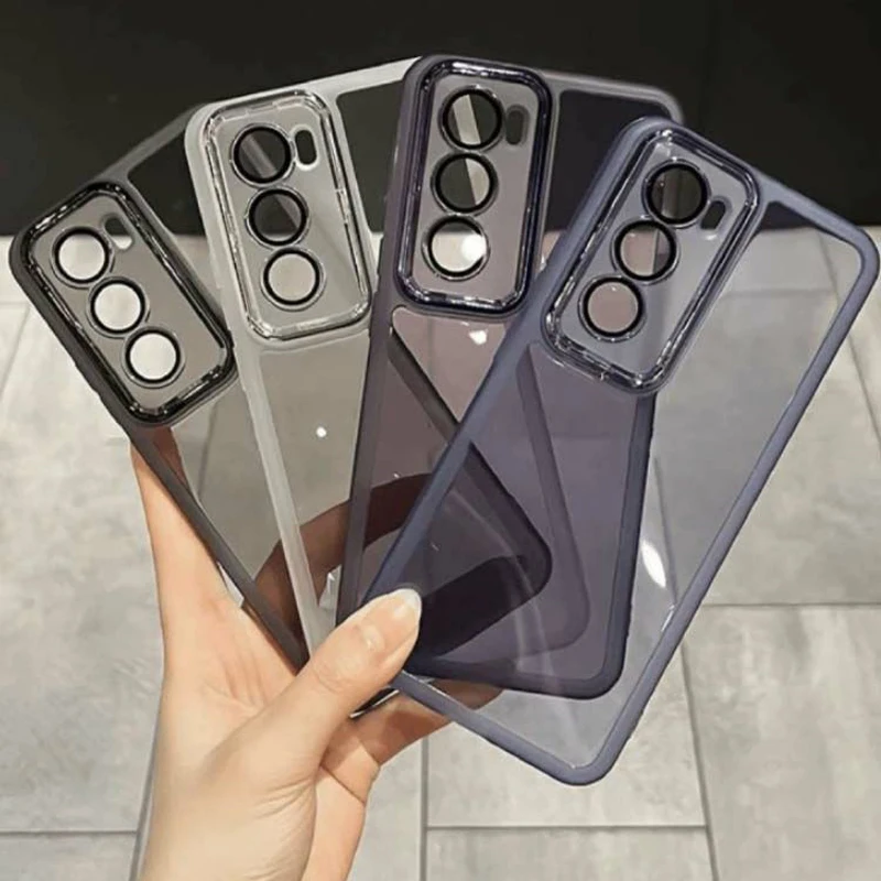 For OPPO Reno 12 Case OPPO Reno 12 Pro Phone Case Oppo Reno12 Reno12 Pro Transparent Silicone Camera Protector Lens Cover