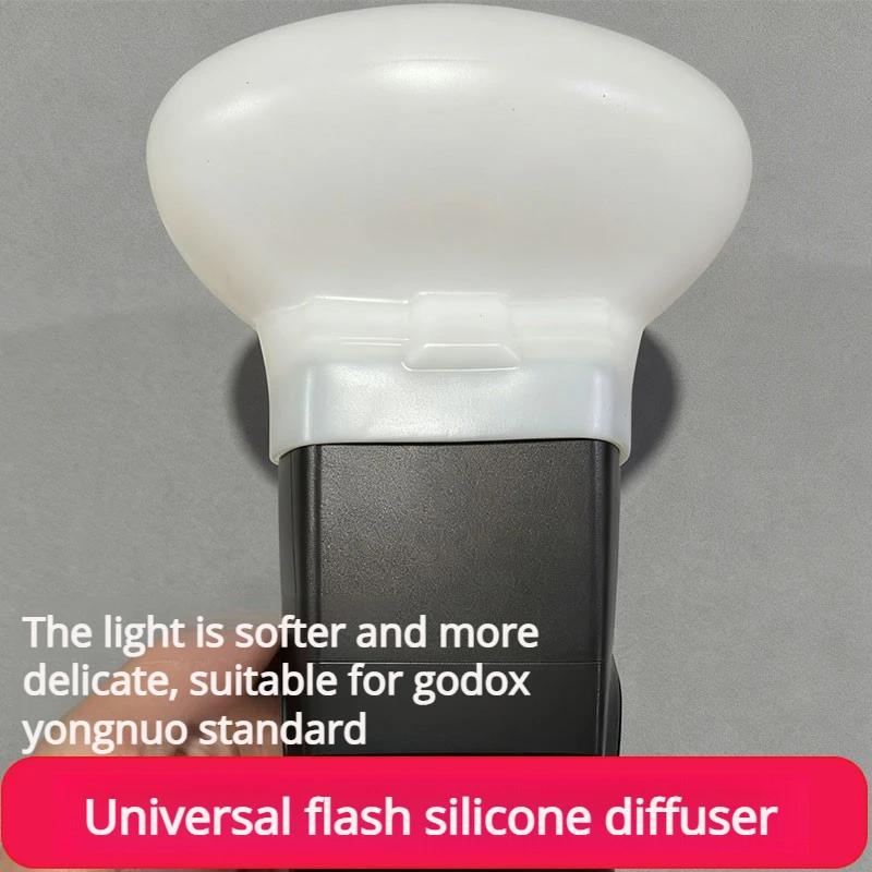 Soft Silicone Speedlite Flash Cap Diffuser Bounce Dome for Canon Nikon Sony Olympus Fujifilm Panasonic Yongnuo Speedlite