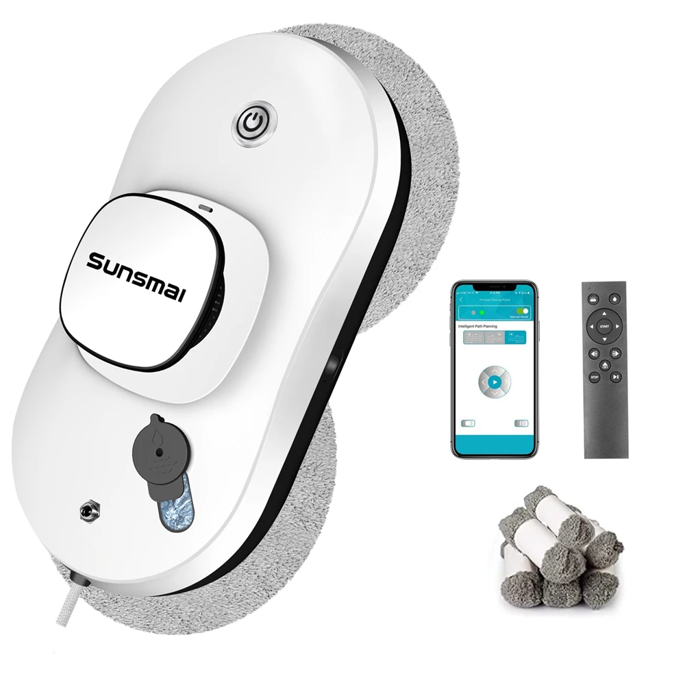 Os recém-chegados limpador de vidro e janelas pulverizador de água automático app e controle remoto ferramentas privadas fábrica lavagem de janelas