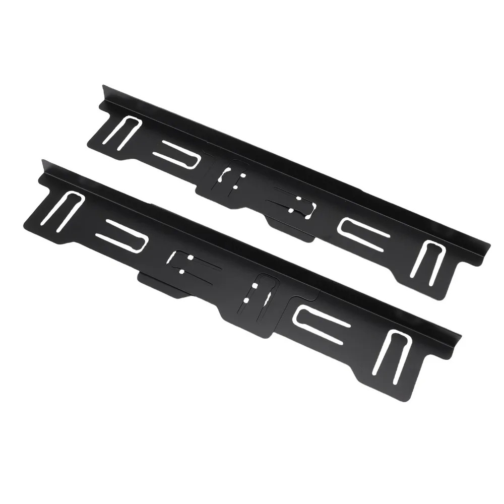 2 Pairs Stainless Steel Stove Gap Cover Retractable Black Silver Stove Gap Filler Expandable Adjustable Length