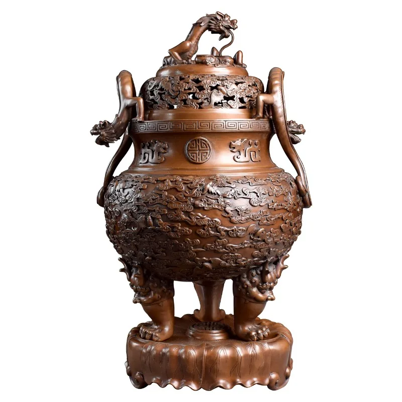 Three-legged smoker, antique home tea room entrance office ornament