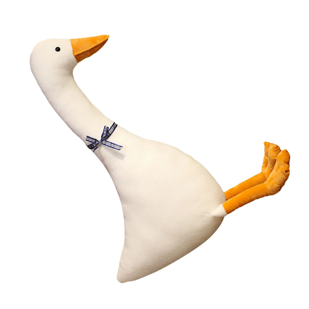 

Cute Cable Protector Big White Goose Baby Dustproof Plug Animal Toy Crane Machine