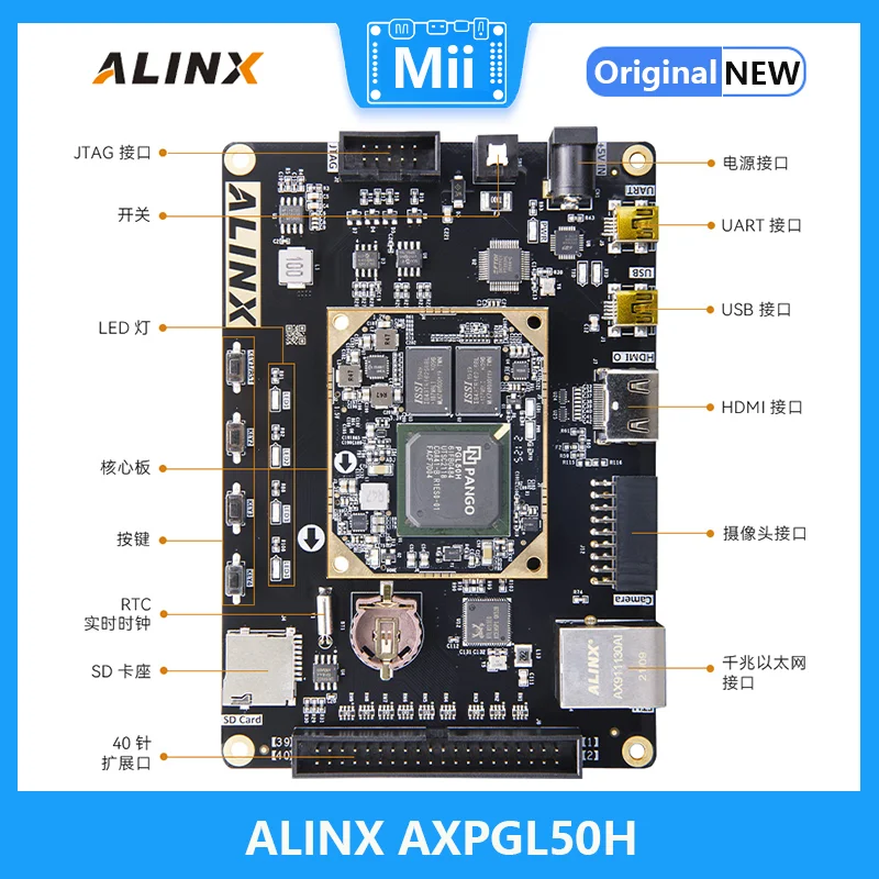 ALINX AXPGL50H PANGOMICRO SoM Boards Logos Series PGL50H Video HDMI Ethernet Demo Board