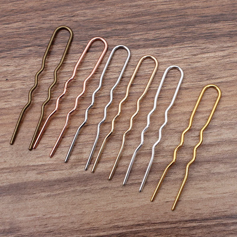 10pcs Metal Copper Hairpins Sticks For Hair Colets Fork Bride Clip Jewelry Accesories Vintage Women Aesthetic Decoration Tiara