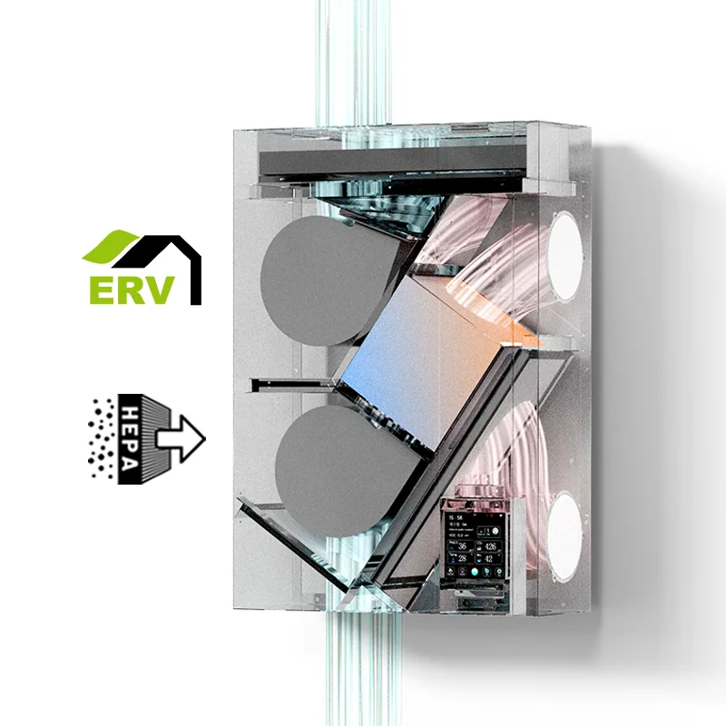 Wall-Mounted ERV Smart WiFi Co - Smart Home Ventilation ulasan dan harga
