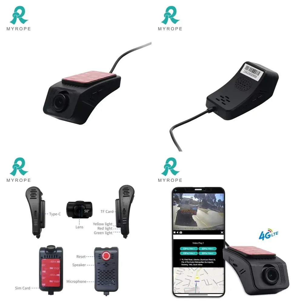 Car Dash 1080P 4G Car Dash Cam 4K Wifi Night Vision
