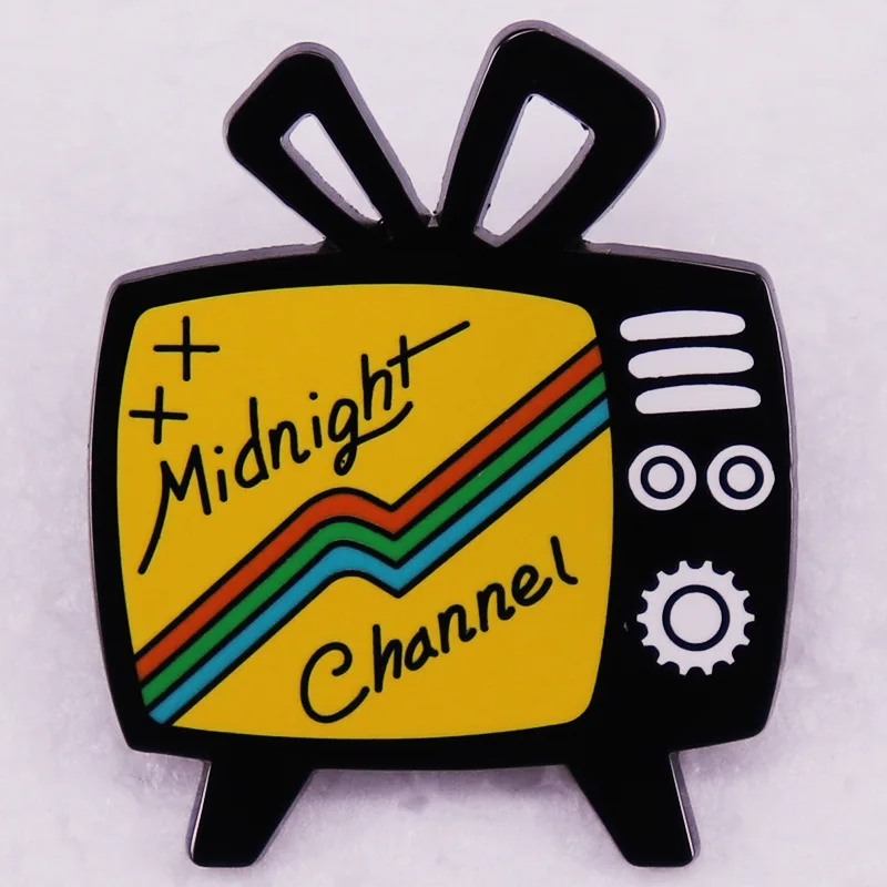 A2376 Cartoon Midnight Channel Game Brooches for Clothing Lapel Pins for Backpack Enamel Pins Badges Jewelry Accessories Gifts